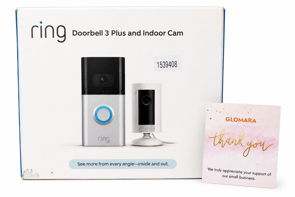 Ring Video Doorbell 3 Plus Night Vision w/ Indoor Cam White